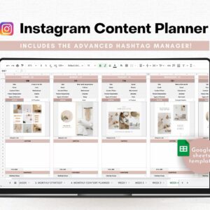 Instagram Content Calendar Template